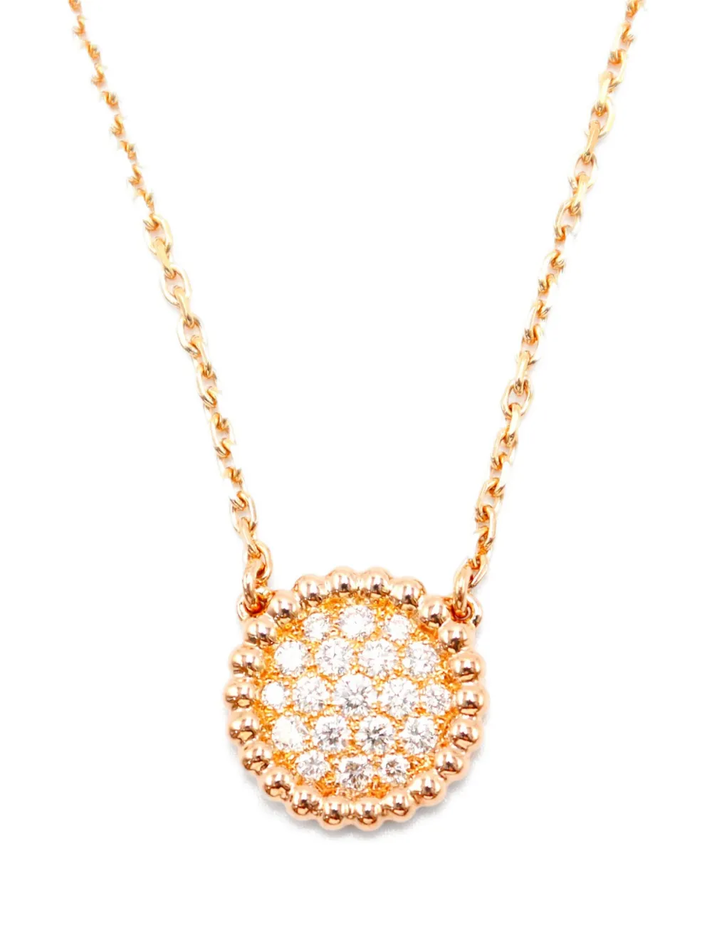 Van Cleef & Arpels 2010s Perlée ダイヤモンド ネックレス 18Kローズゴールド - ピンク Van Cleef & Arpels 2010s Perlée ダイヤモンド ネックレス 18Kローズゴールド - ピンク