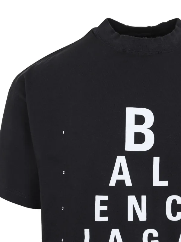 NWT BALENCIAGA Black Logo Cotton T-Shirt Size XS $690 | eBay