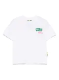 Barrow kids studded cotton T-shirt - White