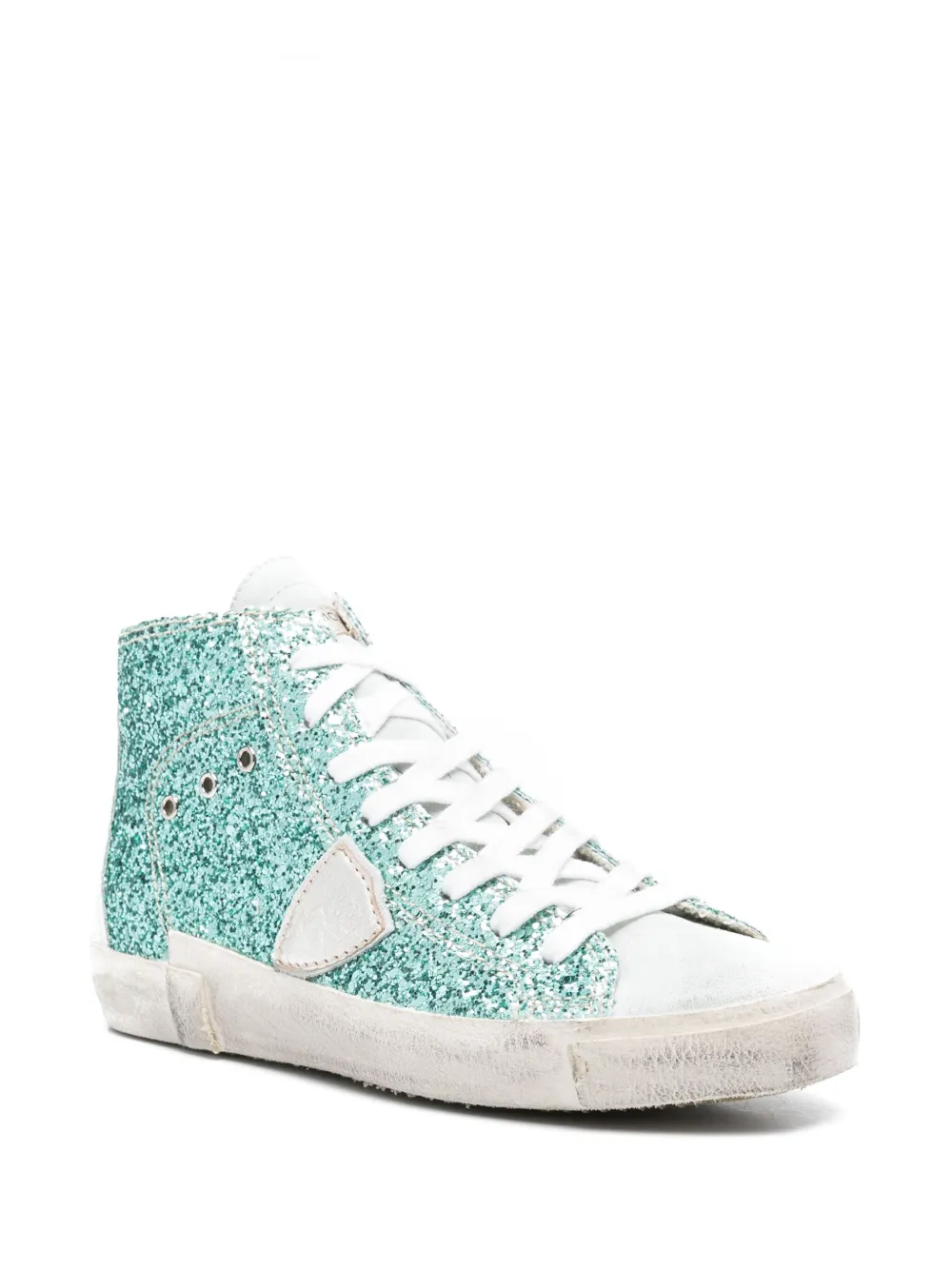 Philippe Model Paris Sneakers met glitter - Blauw