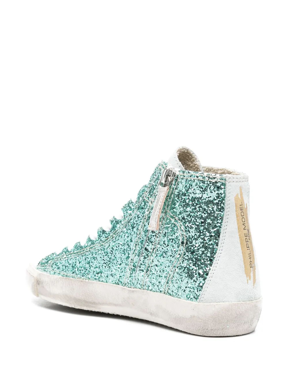 Philippe Model Paris Sneakers met glitter Blauw