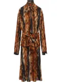 Balenciaga knotted midi dress - Brown