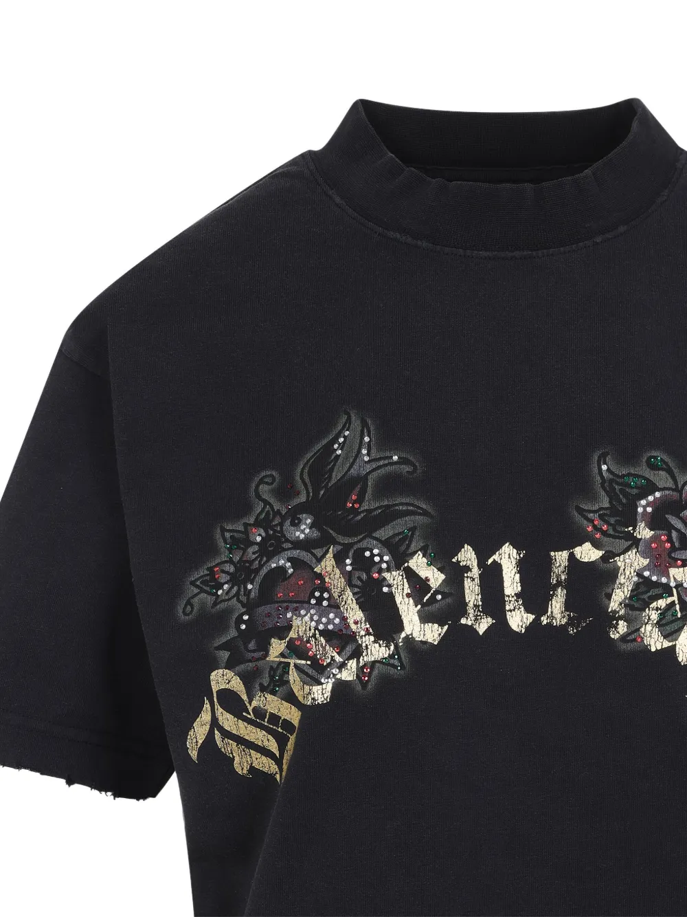 Balenciaga T-shirt met print Zwart