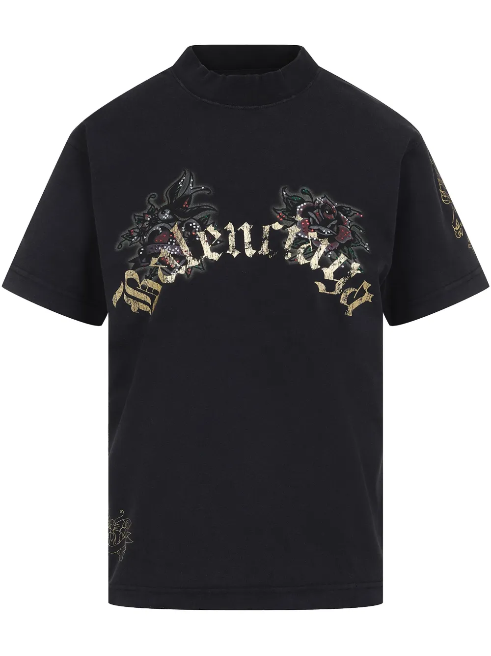 Balenciaga T-shirt met print Zwart