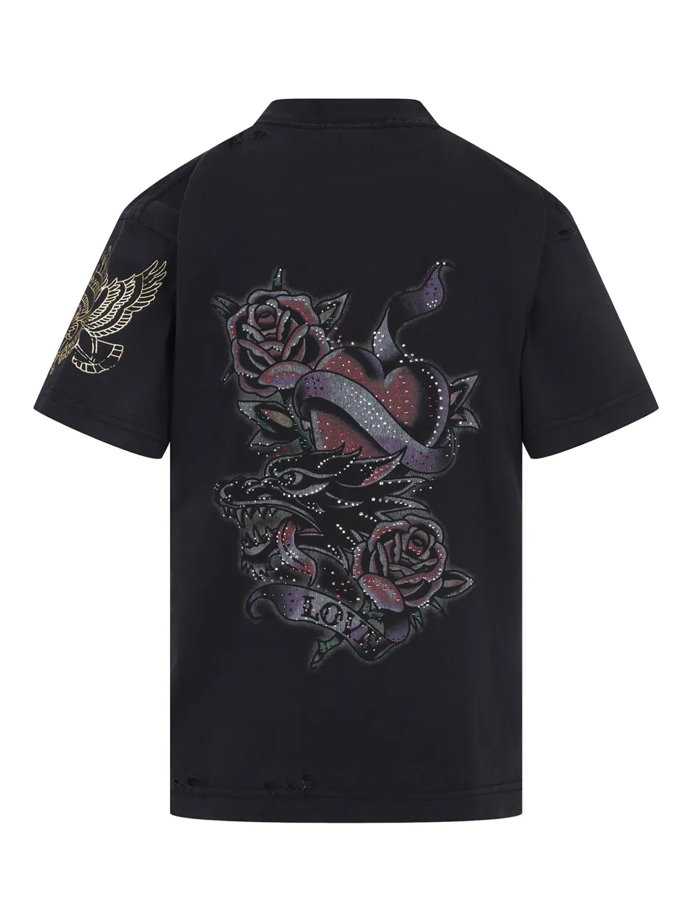 Balenciaga printed T-shirt - Zwart