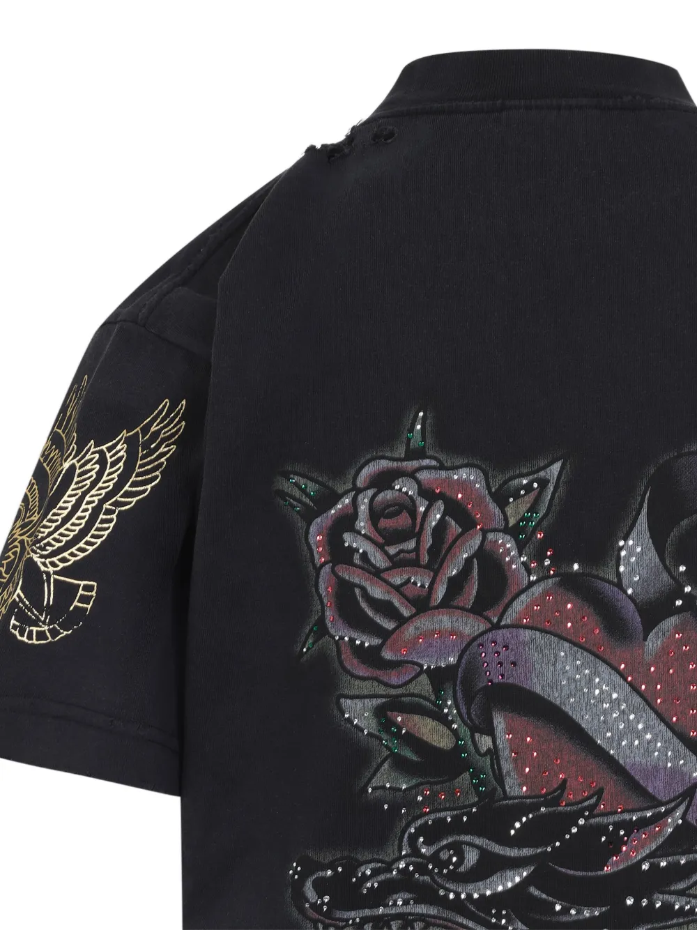 Balenciaga T-shirt met print Zwart
