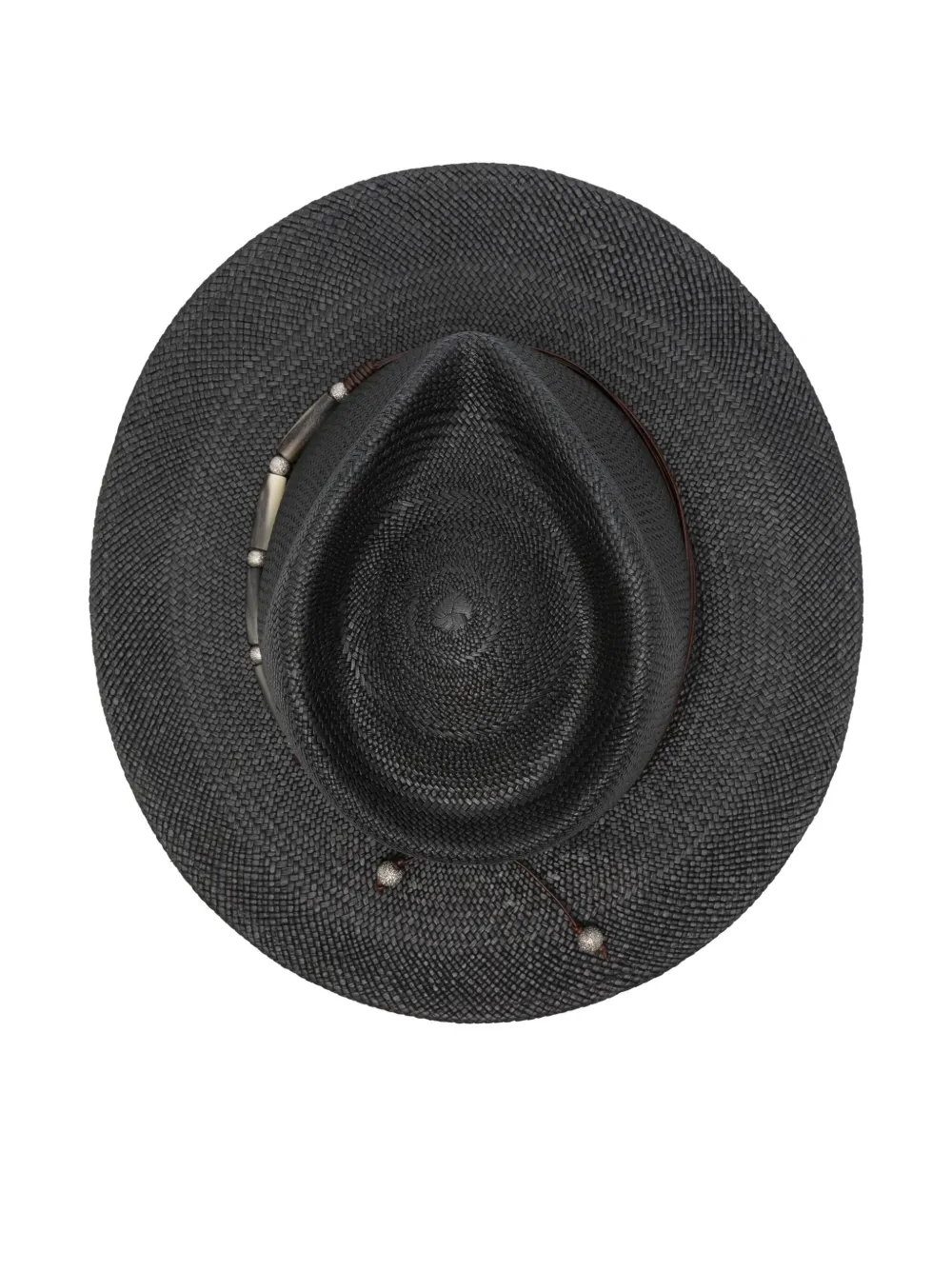 Brunello Cucinelli bead-embellished fedora - Zwart