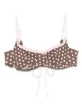 Frankies Bikinis Lillie bikini top - Brown