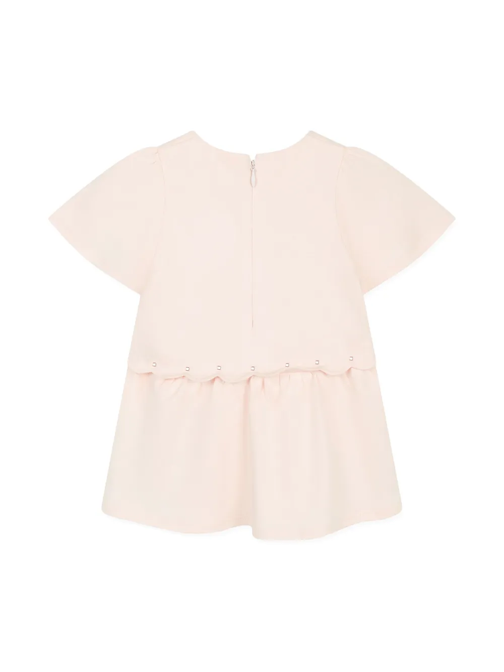 Chloé Kids short-sleeved dress - Roze