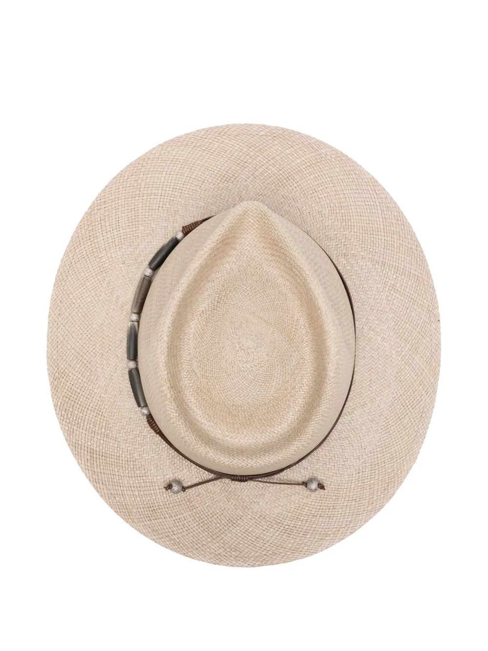 Brunello Cucinelli bead-embellished fedora - Beige