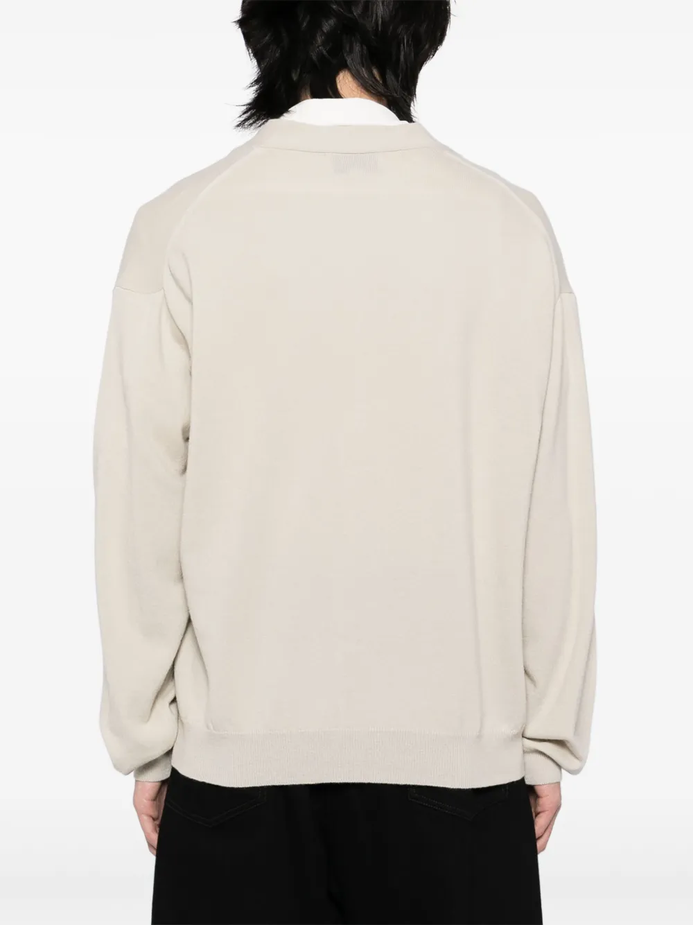Studio Nicholson Gebreid vest DOVE