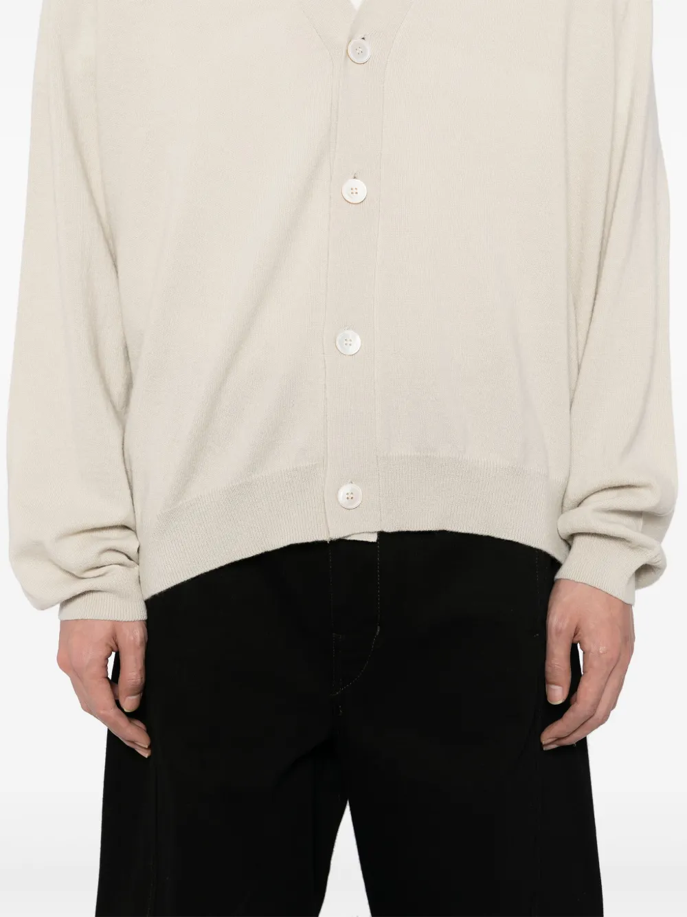 Studio Nicholson Gebreid vest DOVE