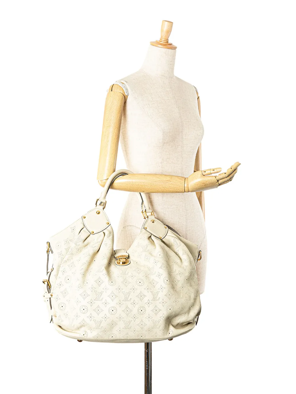 Louis Vuitton Pre-Owned 2010 Monogram Mahina XL hobo bag - Wit