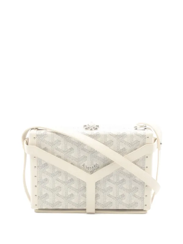 Goyard Pre-Owned 2010s Minaudière Trunk Bag White