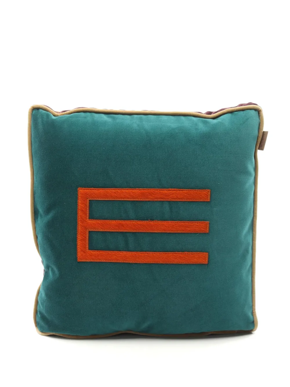 2020s E-logo velour cushion