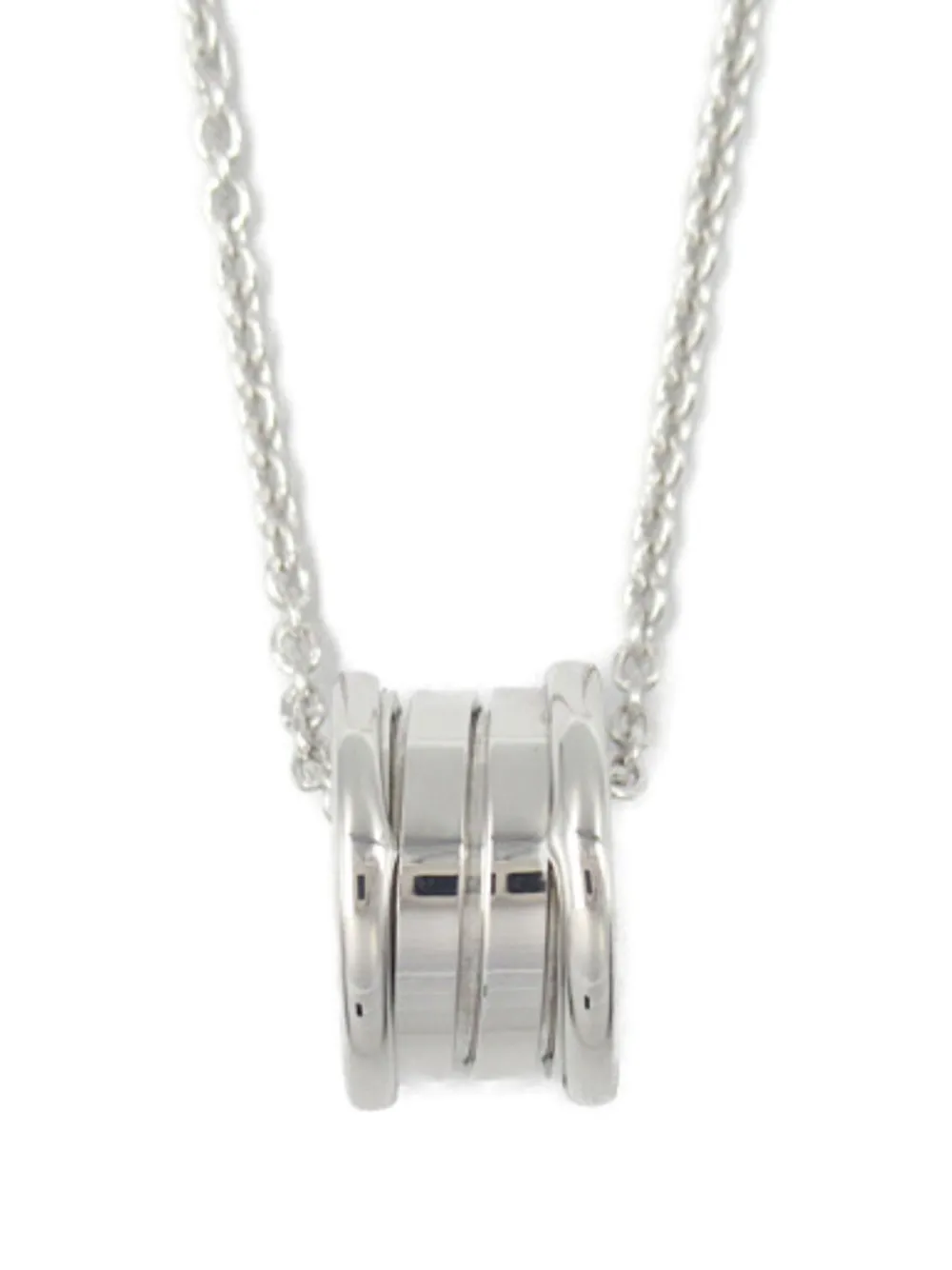 Bvlgari Pre-Owned 2010s B.Zero1 ネックレス 18Kホワイトゴールド - シルバートーン Bvlgari Pre-Owned 2010s B.Zero1 ネックレス 18Kホワイトゴールド - シルバートーン