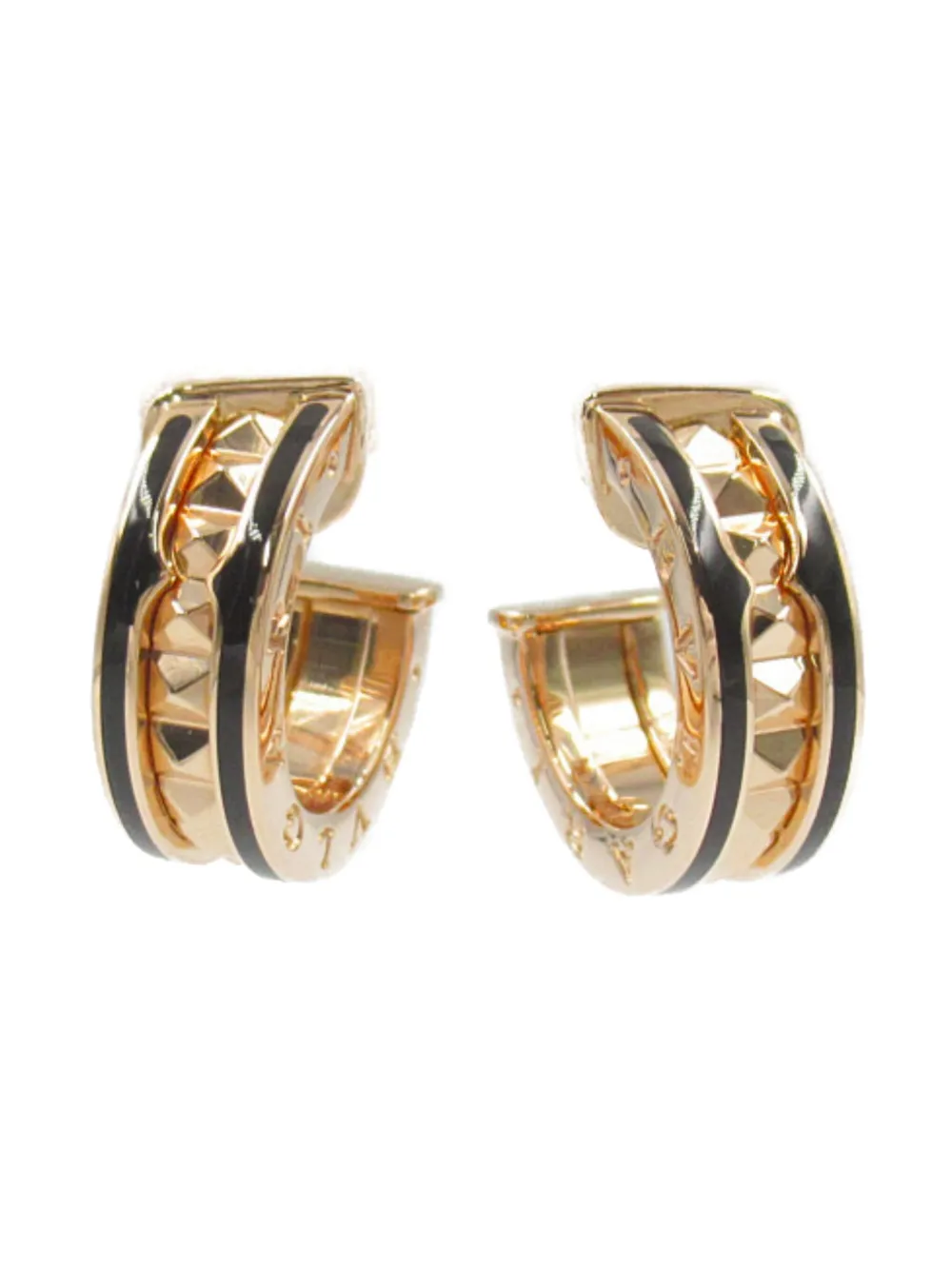 Bvlgari Pre-Owned 2010s B-zero1 B フープピアス 18Kローズゴールド - ピンク Bvlgari Pre-Owned 2010s B-zero1 B フープピアス 18Kローズゴールド - ピンク