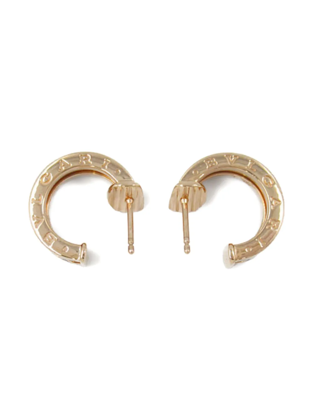 BVLGARI ゴールドフープピアス BVLGARI ブルガリ B-zero1 フープ ピアス PG 11.1g 357096【434