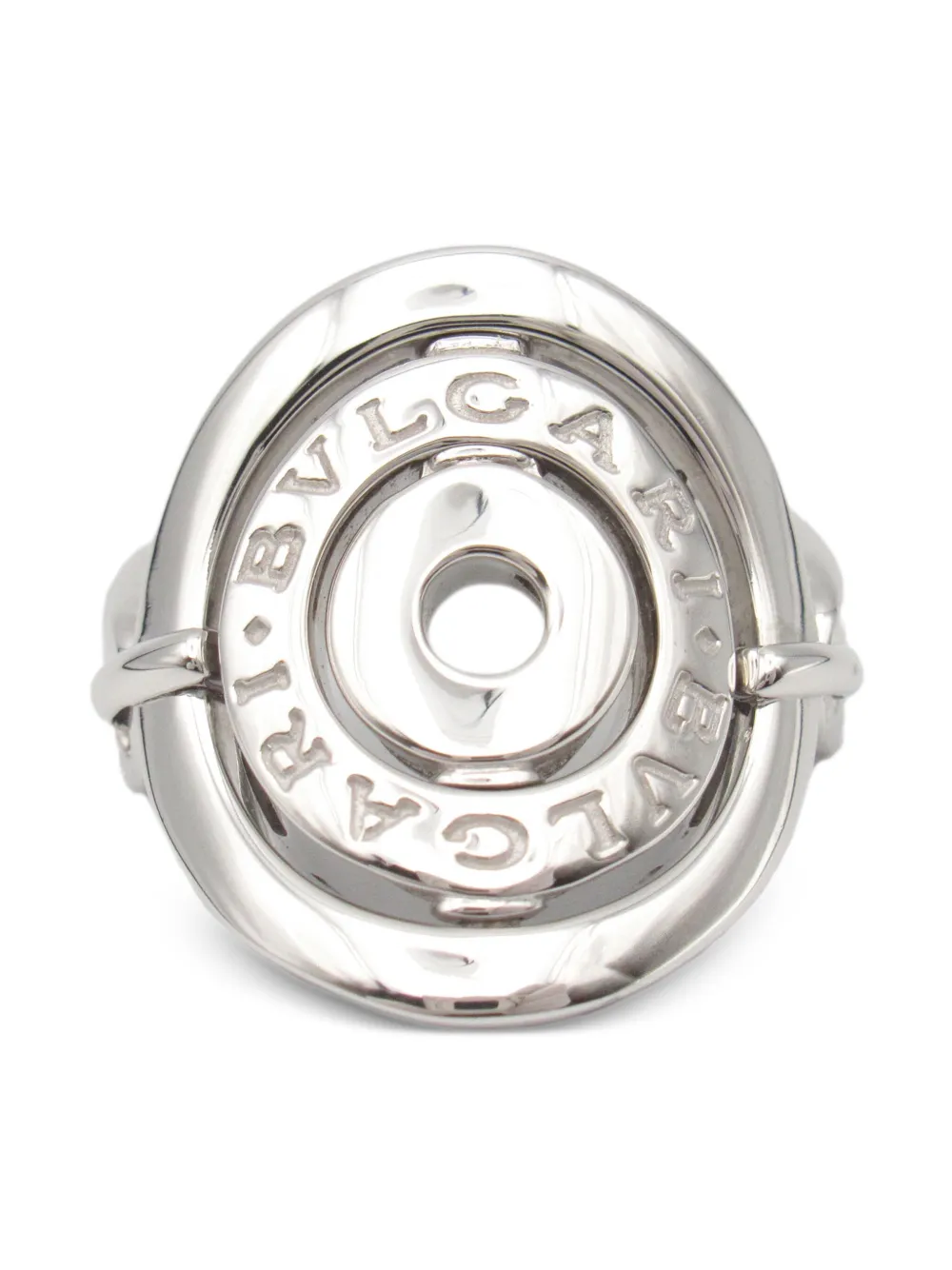 Bvlgari Pre-Owned 2010s 18K white gold Astrale ring - Zilver