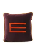 Etro Pre-Owned 2020s E-logo velour cushion - Purple