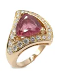 Bvlgari Pre-Owned 2010s 18K rose gold Dive Dream pink tourmaline and diamond ring