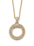 Bvlgari Pre-Owned 10's 18kt rose gold pendant diamond necklace