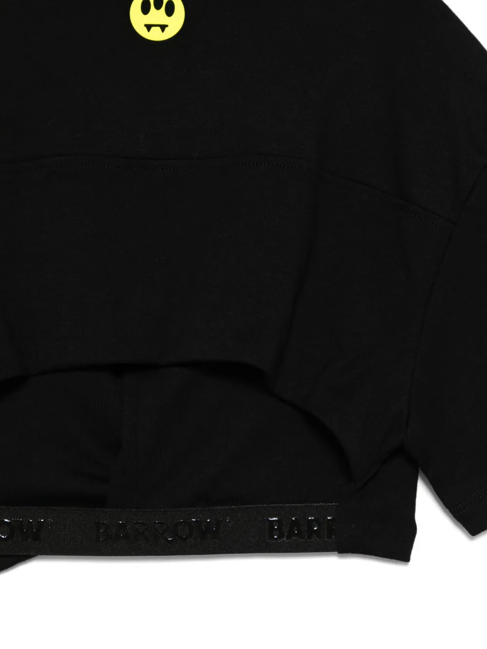 Barrow kids Cropped jersey T-shirt Zwart
