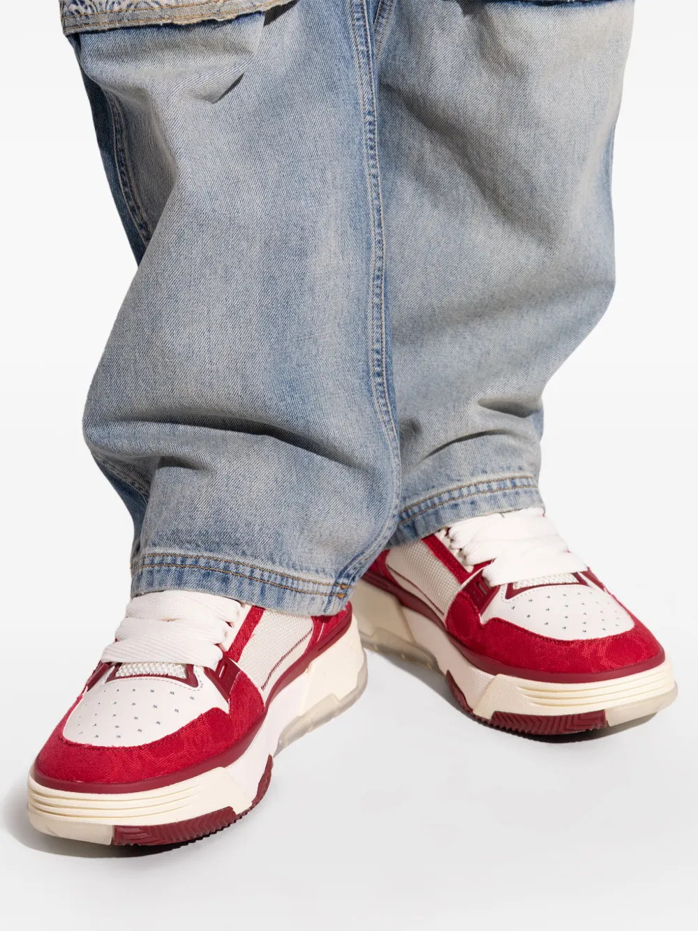 【関税込・国内発送】AMIRI Ma Quad Ma-1 sneakers スニーカー White & Navy MA Quad MA-1 Sneakers by AMIRI on Sale