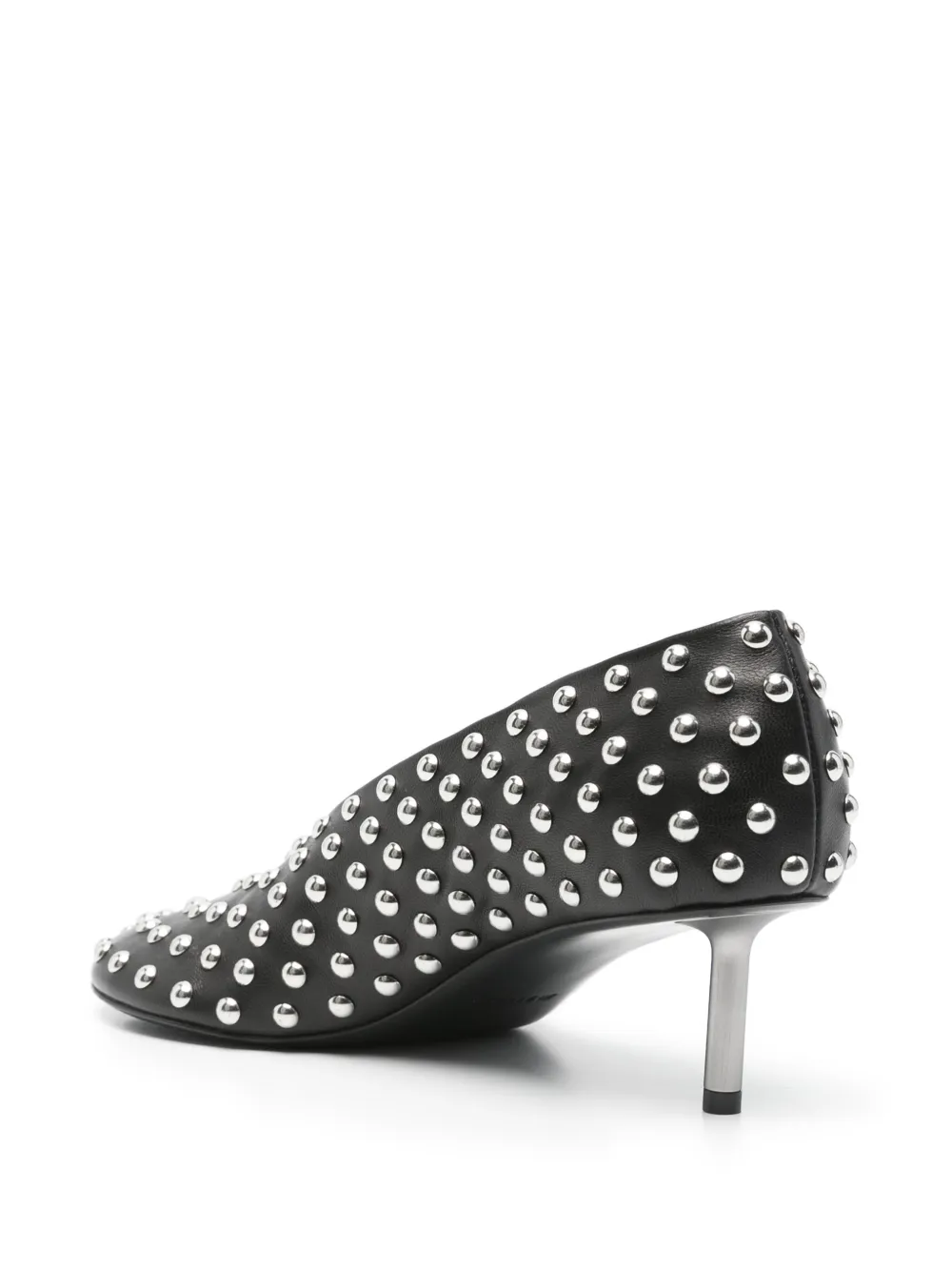 Jil Sander 50 mm pumps met studs Zwart