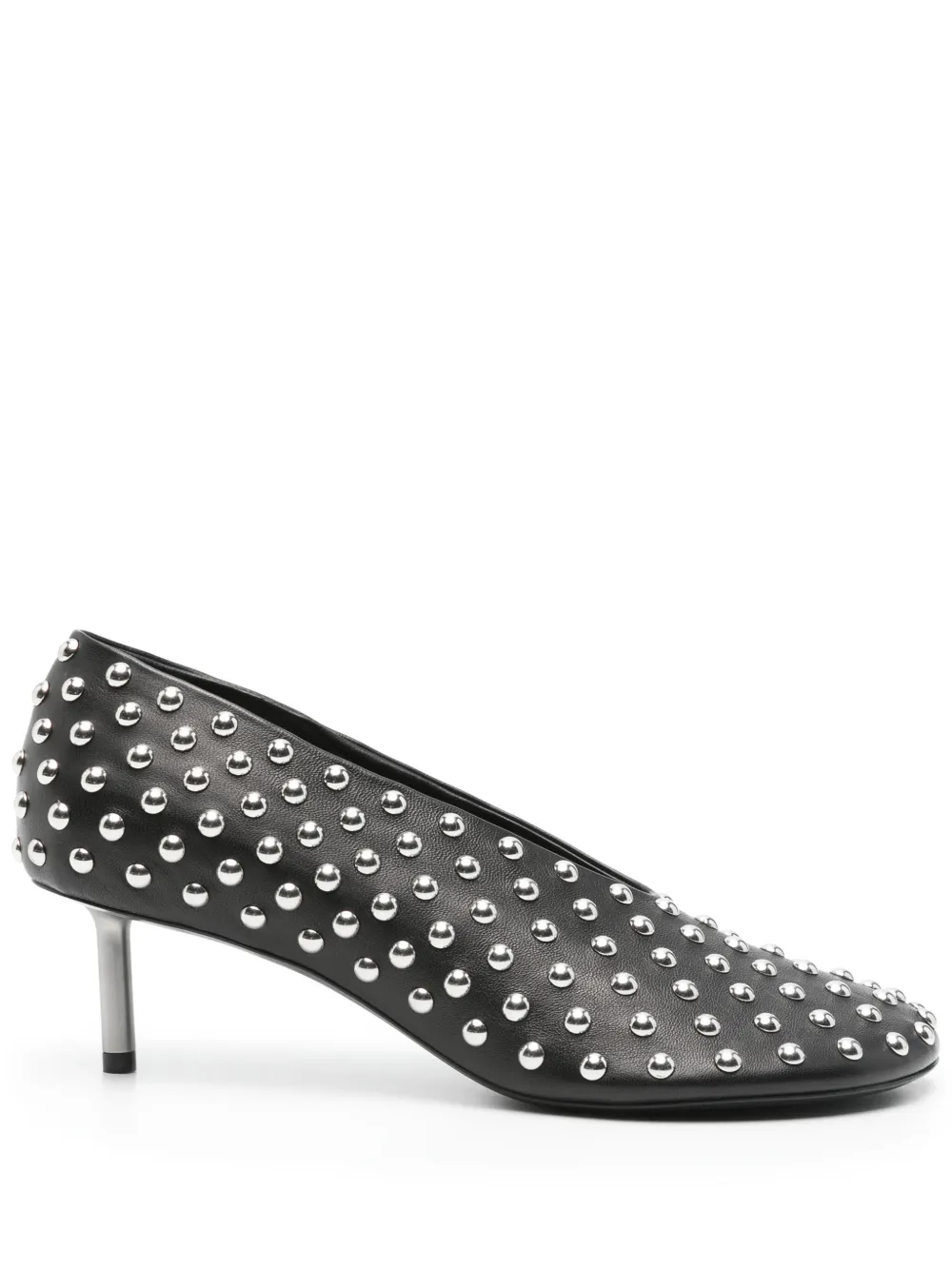 Jil Sander 50mm studed pumps Black