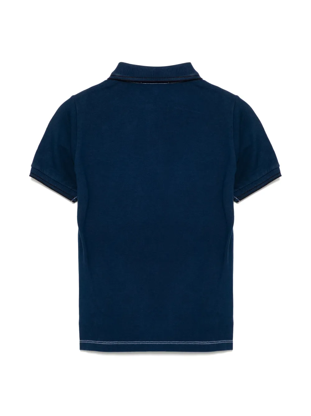 Stone Island Junior Poloshirt met logo - Blauw