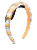 Vivienne Westwood Check Orbs head band - Yellow