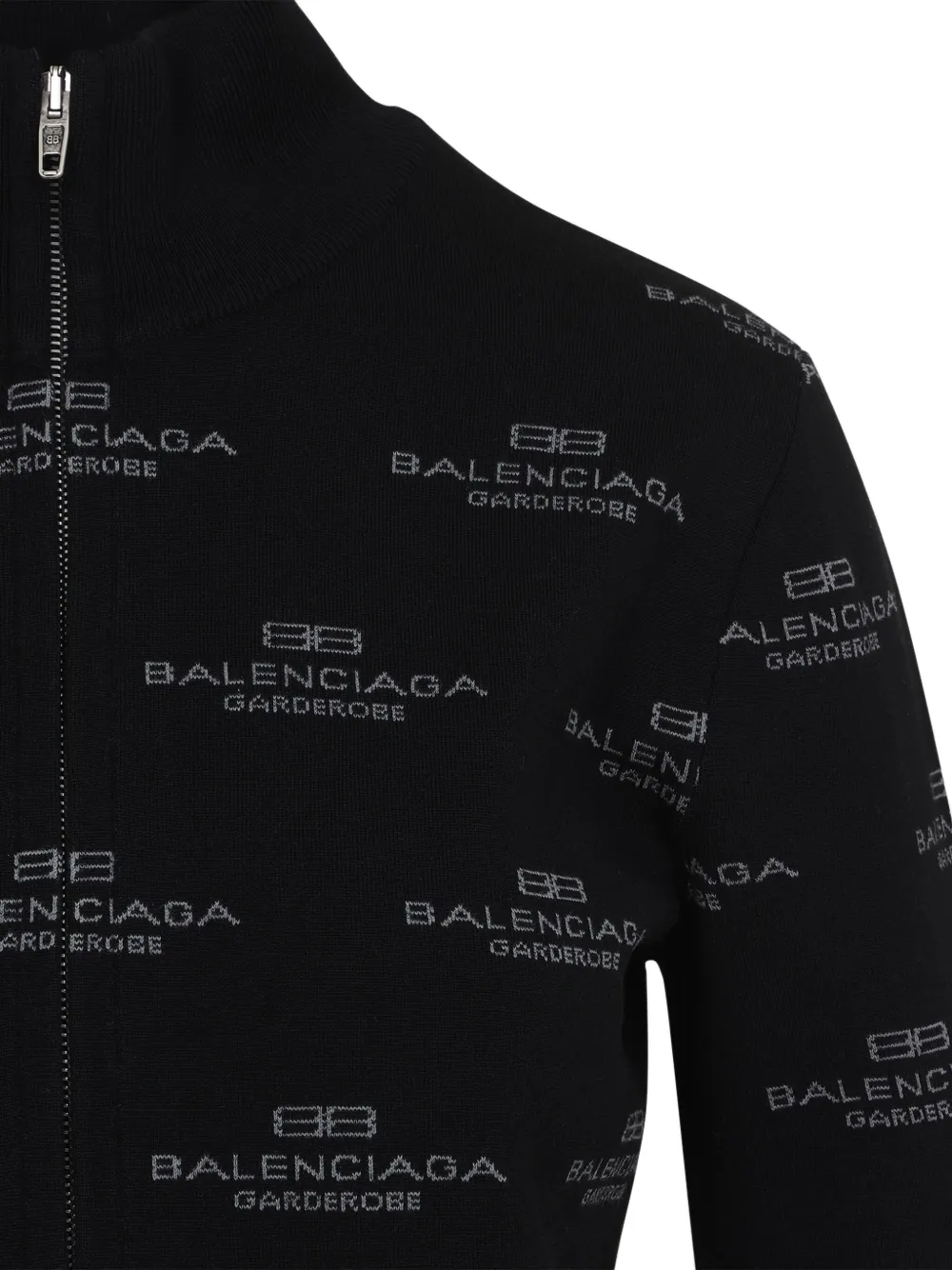 Balenciaga Vest met logo jacquard Zwart