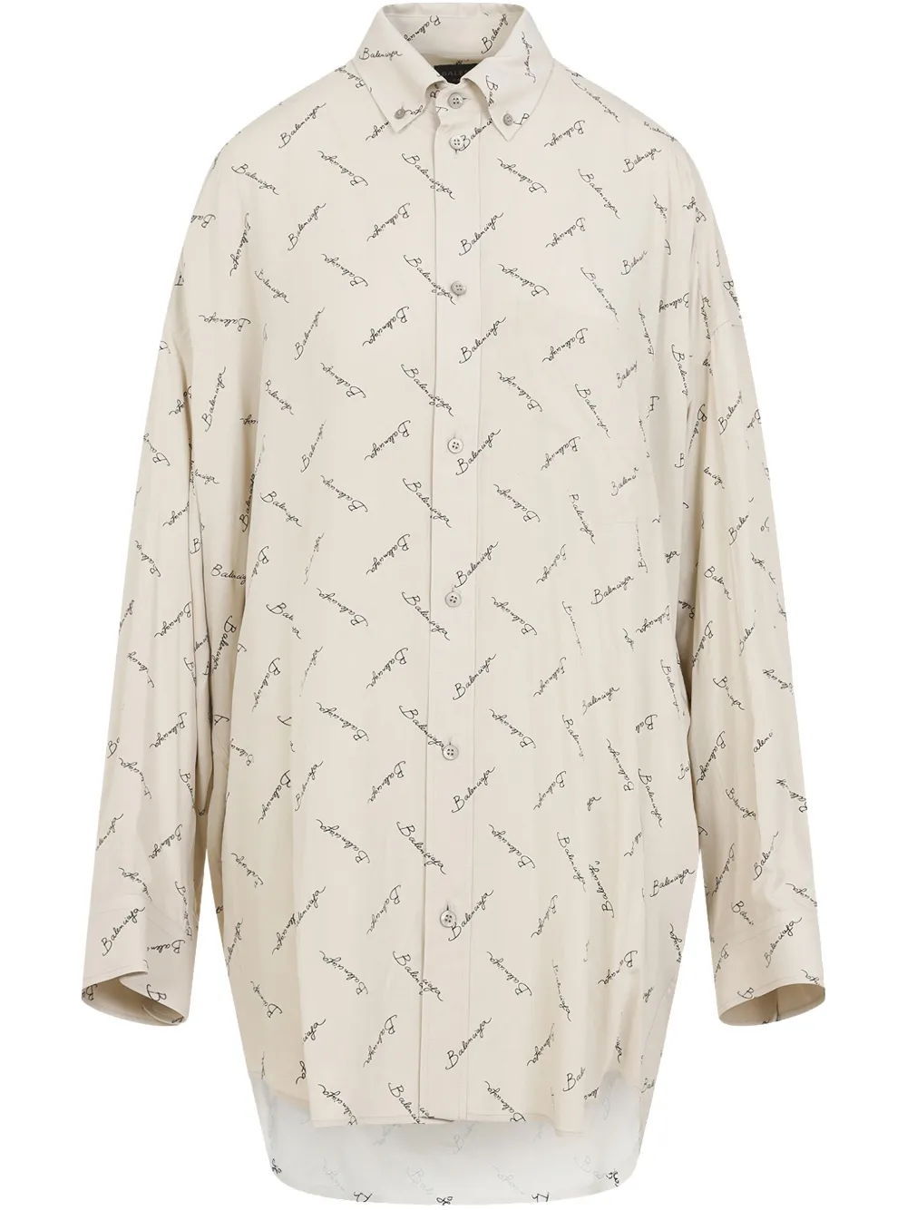 Balenciaga Blouse met print Beige