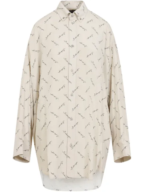 Balenciaga قميص بطبعة