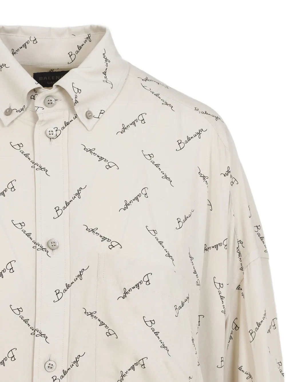 Balenciaga Blouse met print Beige