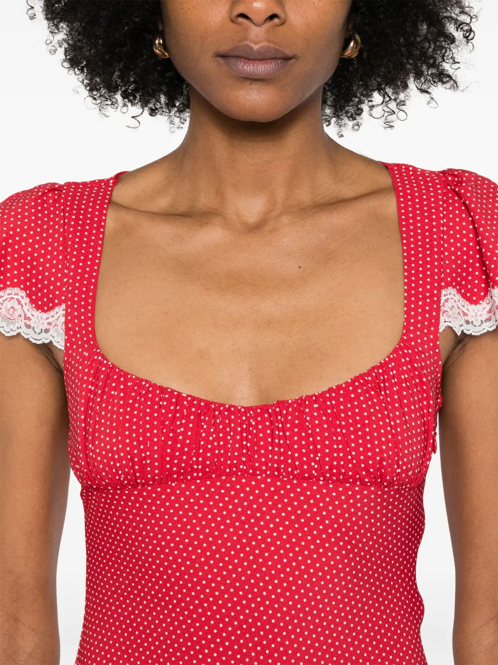 Shop Frankies Bikinis Rosalyn Maxi Dress In Red