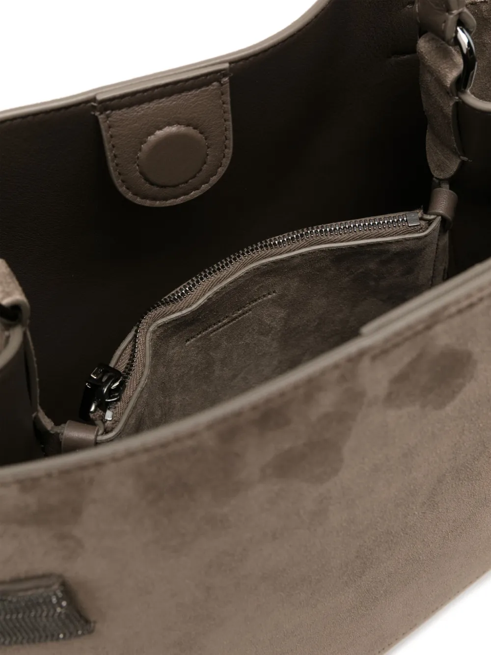 Shop Brunello Cucinelli Essence Tote Bag In Braun