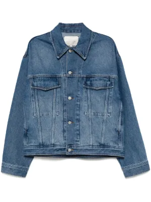 Alexander Wang プリント デニムジャケット | ブルー | FARFETCH JP