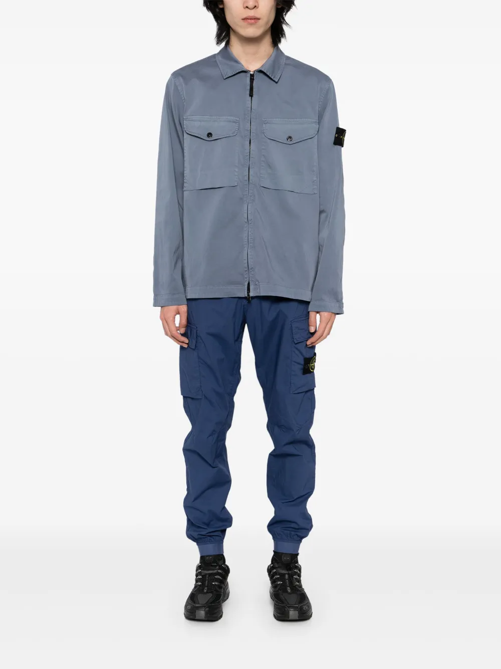 Stone Island Hemdjacke mit Kompass-Patch | Hemdjacken | Image 2