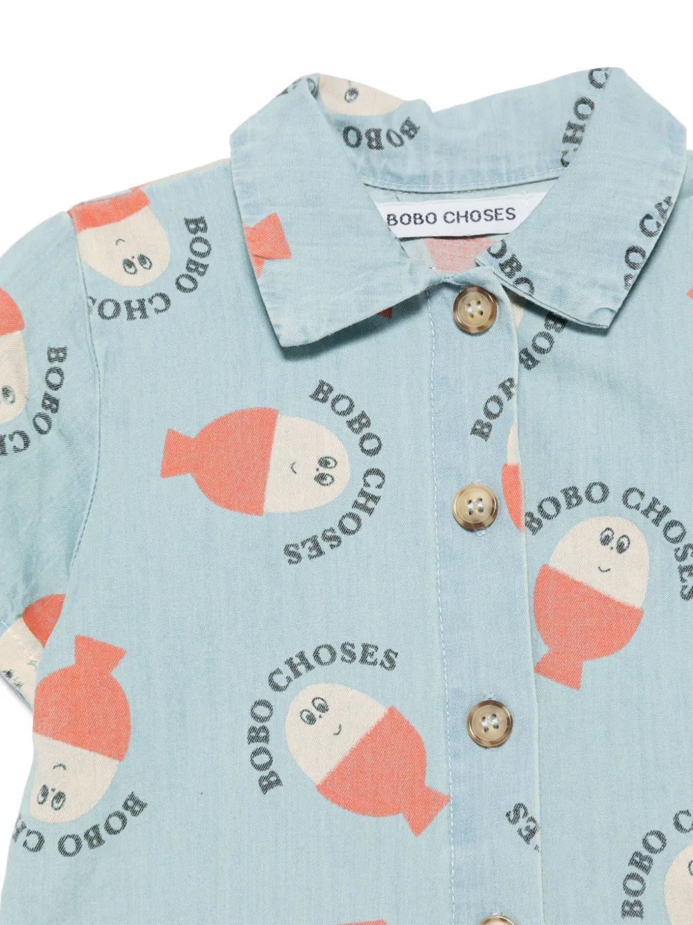 Bobo Choses Morning Egg spijkershirt Blauw