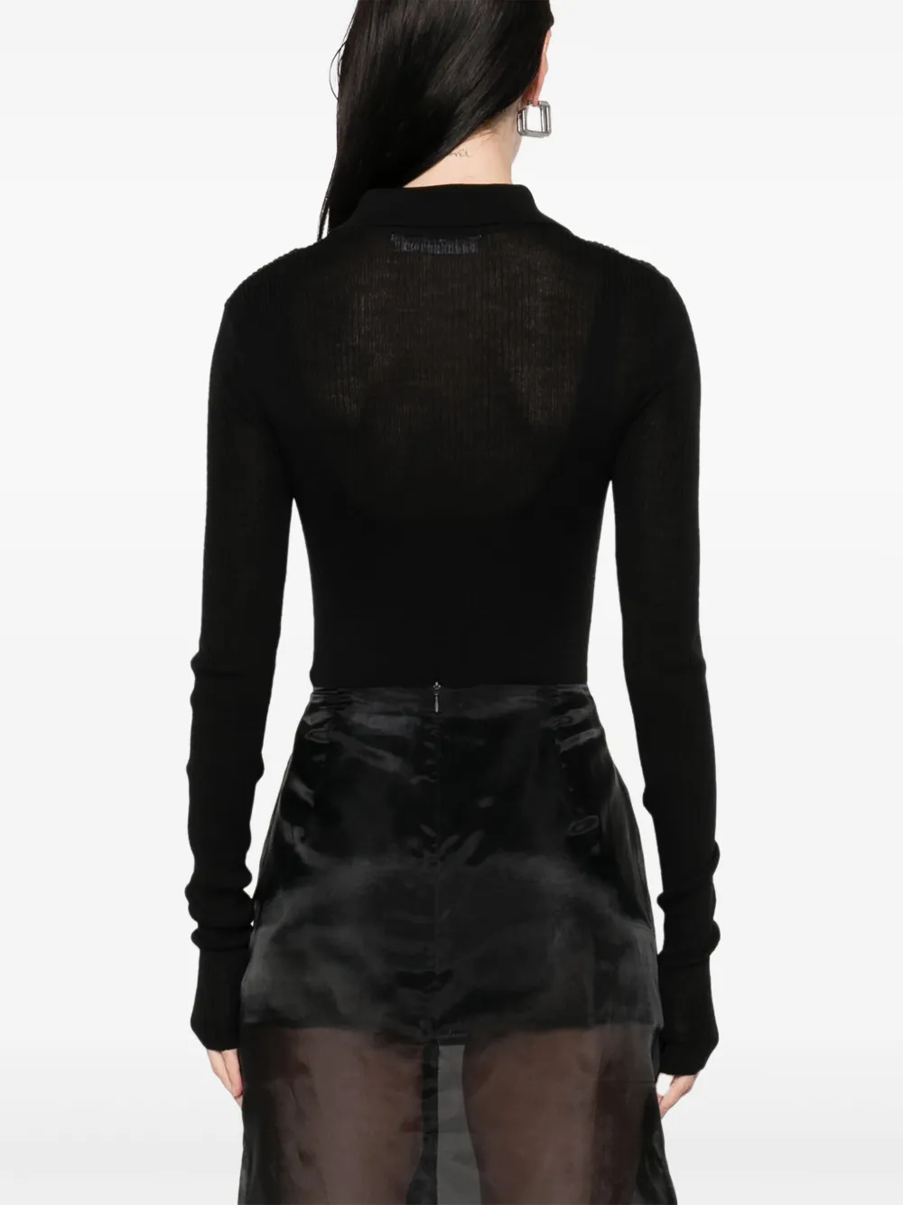 The Frankie Shop Solana Bodysuit In Black