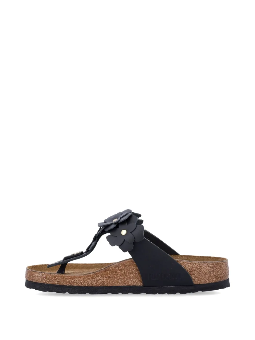 Birkenstock Gizeh Flower teenslippers Zwart