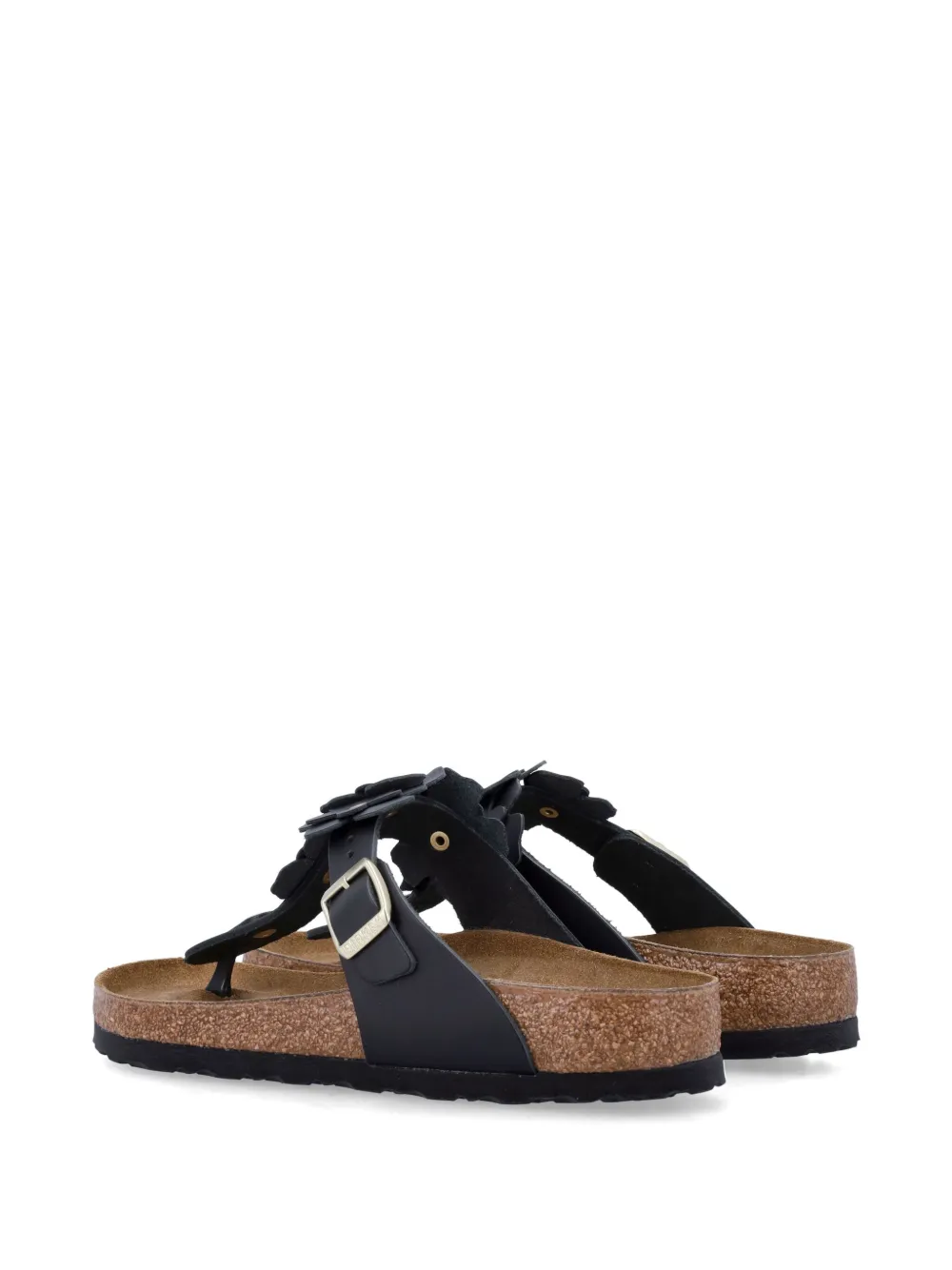 Birkenstock Gizeh Flower teenslippers Zwart