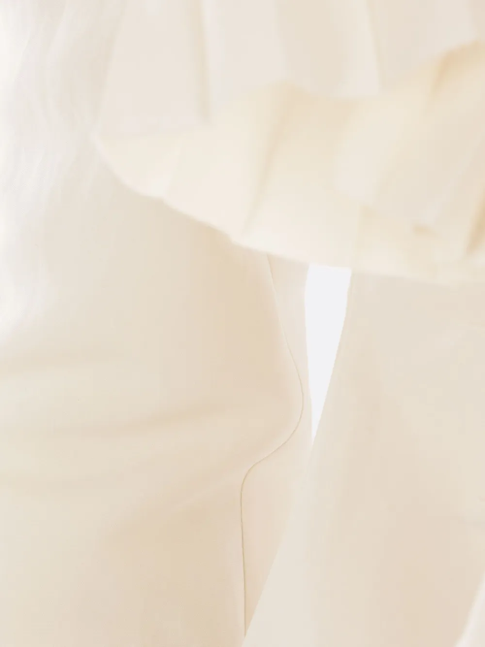 Alexander McQueen Shirt met ruches Beige