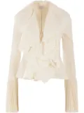 Alexander McQueen ruffle-detailing blouse - Neutrals