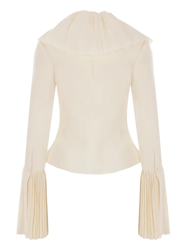 Alexander McQueen ラッフル ブラウス | ニュートラル | FARFETCH JP Alexander McQueen ラッフル ブラウス | ニュートラル | FARFETCH JP