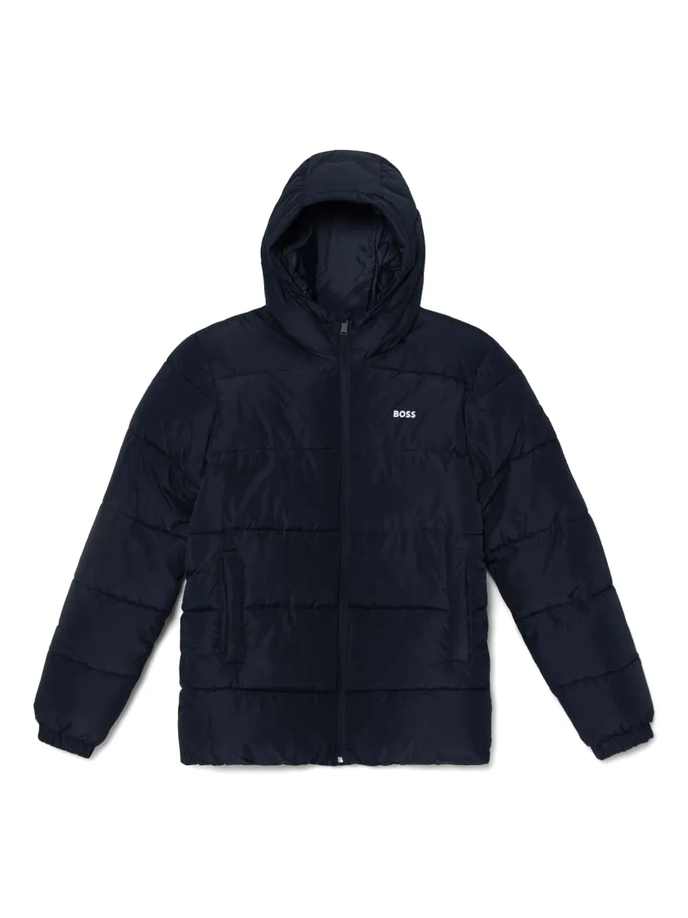BOSS Kidswear フーデッド パデッドジャケット - ブルー BOSS Kidswear フーデッド パデッドジャケット - ブルー