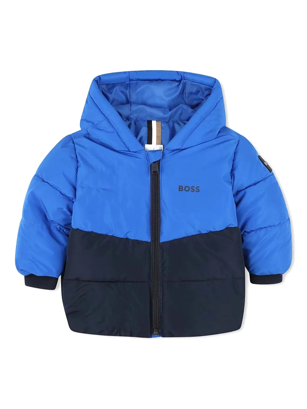 Bosswear Logo Padded Jacket In Blue