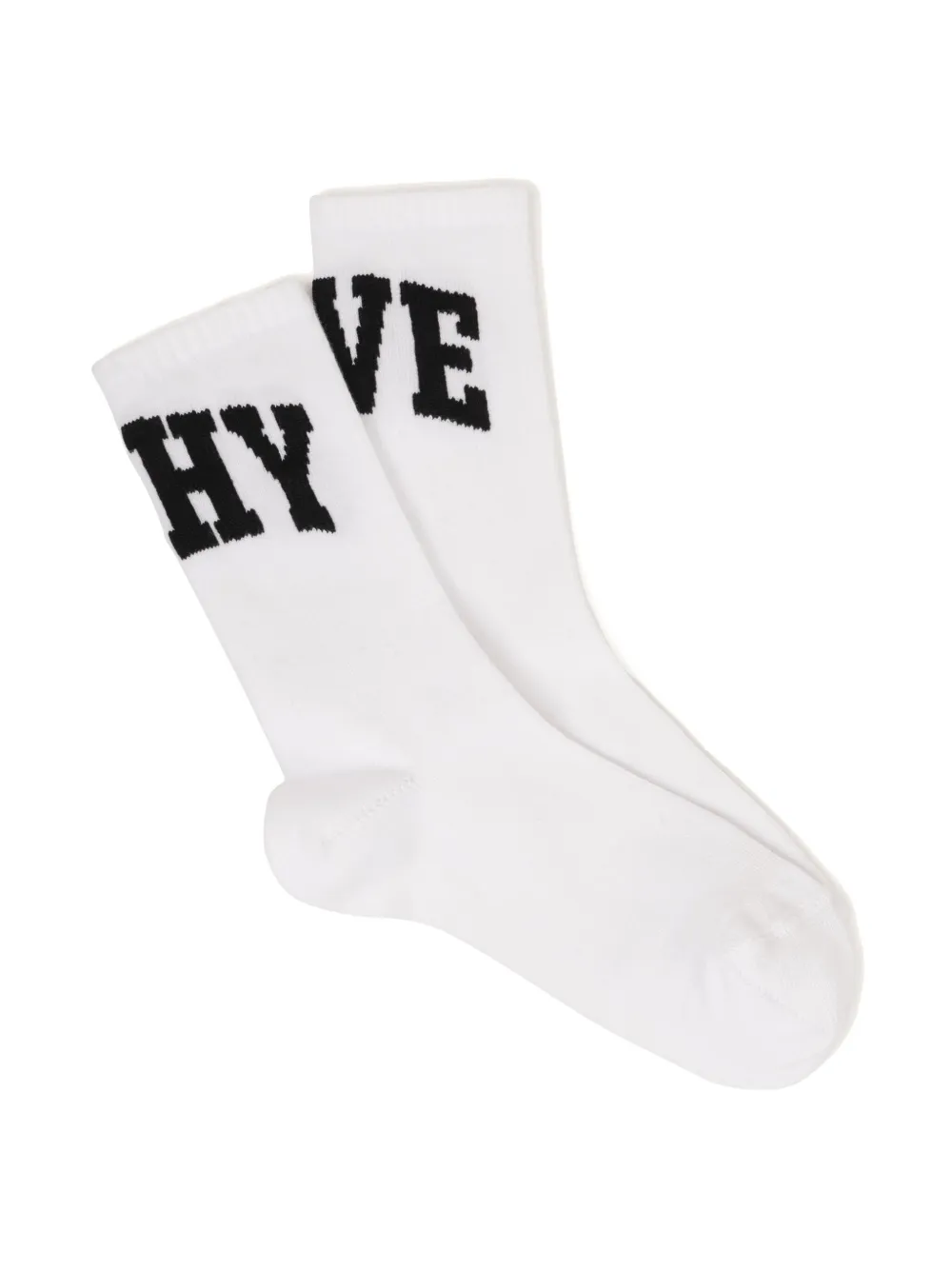 Givenchy Kids intarsia knit-logo socks - Wit